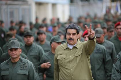 Maduro, durante un encuentro con militares, en enero pasado