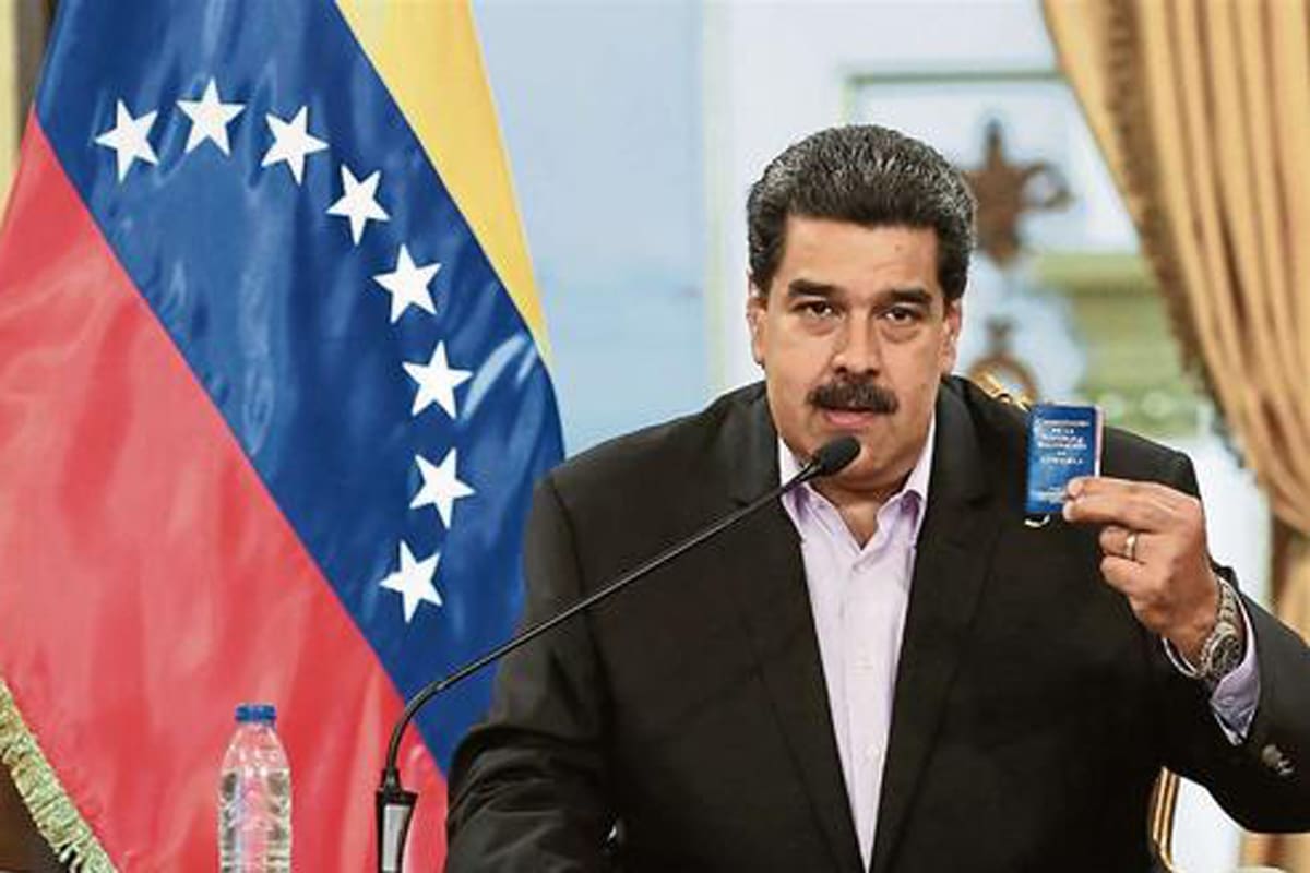 Maduro, en un acto con diplomáticos en el Palacio de Miraflores