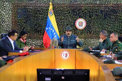Maduro habla ante altos comandantes del ejército venezolano
