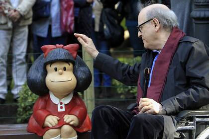 Mafalda y Quino, en Asturias: apenas una muestra del reconocimiento que traspasa todas las fronteras