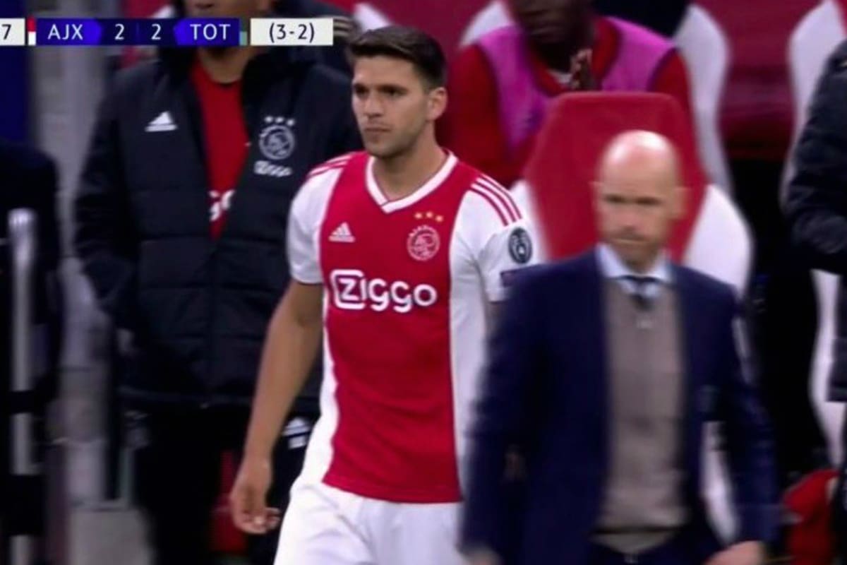 Magallán había ingresado cerca del minuto 90 para defender el resultado favorable a Ajax