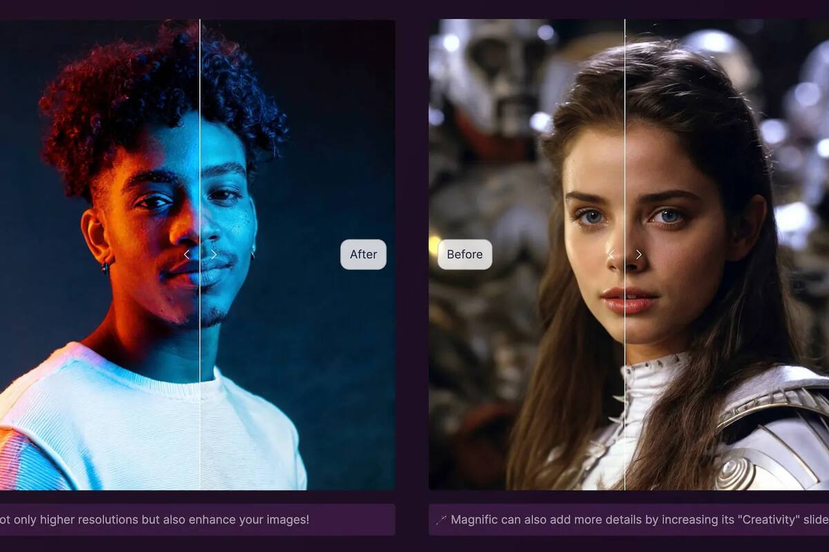 Magnific AI es una herramienta que usa el motor de Stable Diffusion para mejorar la calidad de una imagen