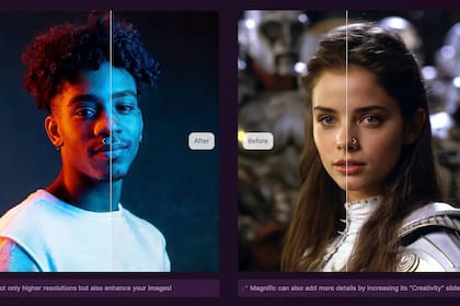 Magnific AI es una herramienta que usa el motor de Stable Diffusion para mejorar la calidad de una imagen