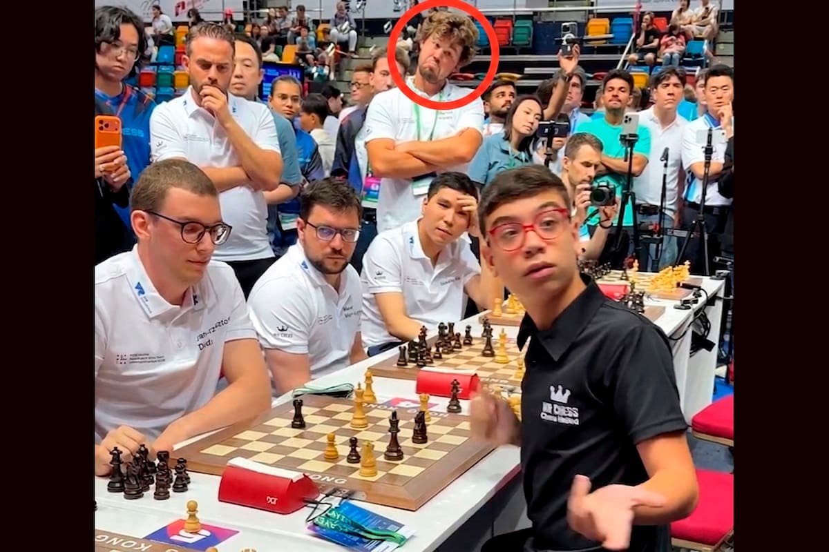 Magnus Carlsen quedó cautivado por el juego del argentino Faustino Oro y sus reacciones por la partida con el polaco Duda se volvieron virales