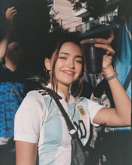 Maia Reficco celebró el triunfo de la Argentina en el Mundial de Qatar