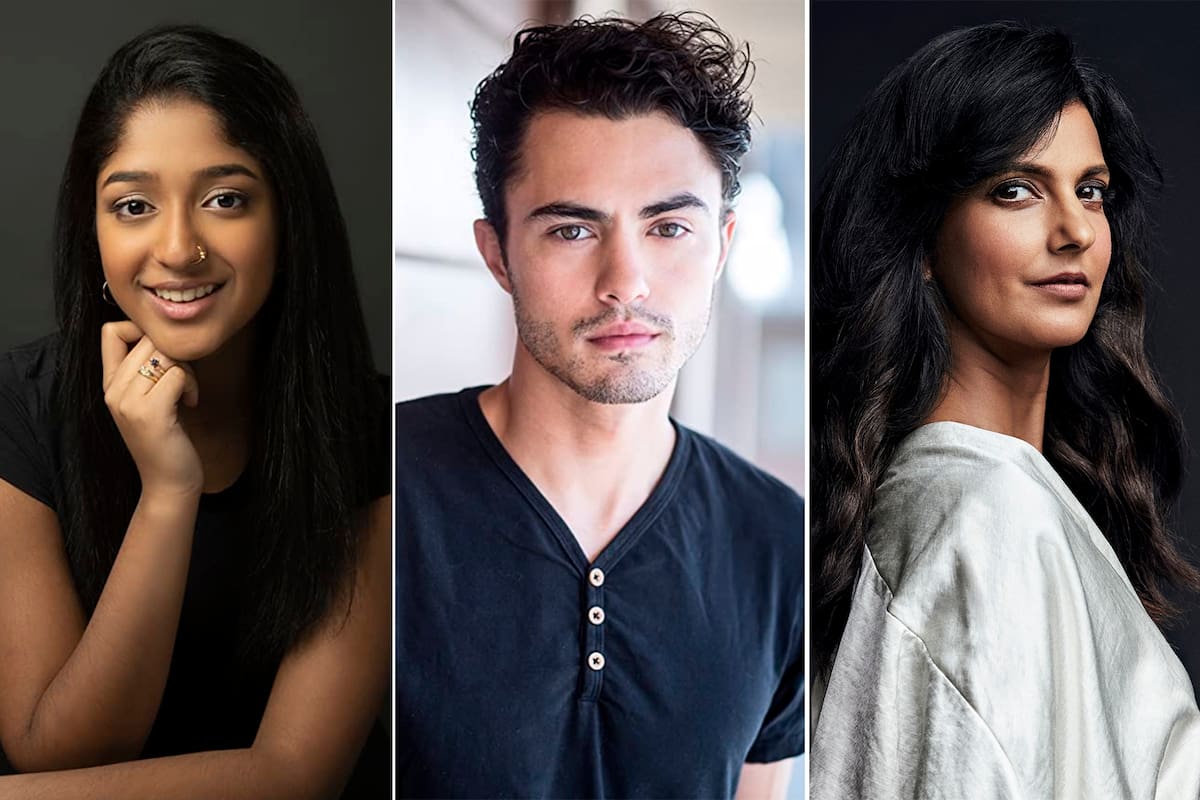 Maitreyi Ramakrishnan, Darren Barnet y Poorna Jagannathan, protagonistas de la serie fenómeno de Netflix, Yo nunca