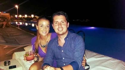 Maje y su marido Antonio, en su luna de miel en Republica Dominicana