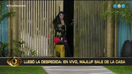 Majluf se despidió de sus compañeras antes de dejar la casa (Captura: Telefe)
