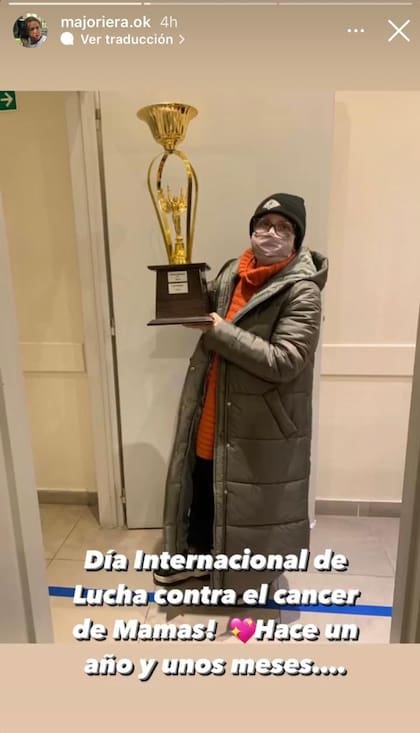 Majo Riera compartió en sus redes su lucha contra el cáncer de mama (Foto: Instagram @majoriera.ok)