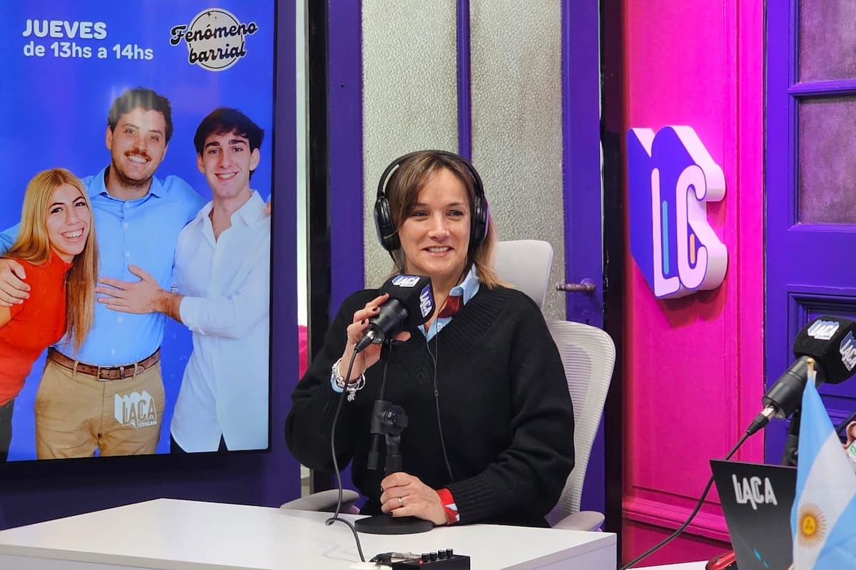 Malena Galmarini, en un programa de streaming