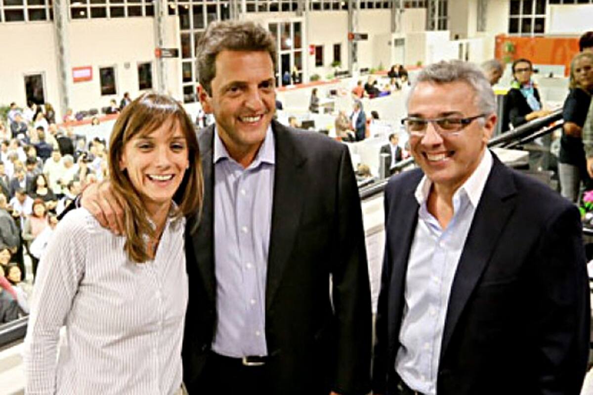 Malena Galmarini, Sergio Massa y Julio Zamora