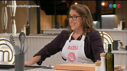 Malena Guinzburg al enterarse que debía robarles ingredientes a sus competidores (Foto: Captura de video)