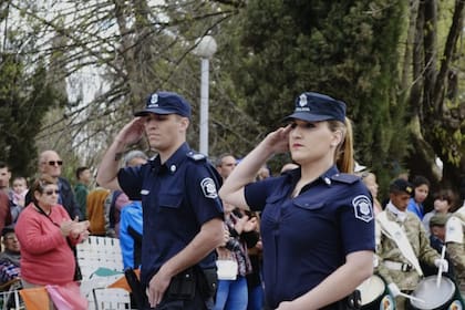 Malena Iglesias es la primera policía trans de la provincia de Buenos Aires. Foto Flavia Frias