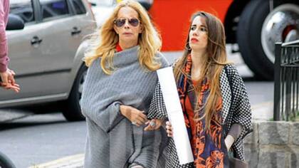 Malena, junto a su madre, en 2016, cuando la actriz se internó por decisión propia para tratar un cuadro de depresión