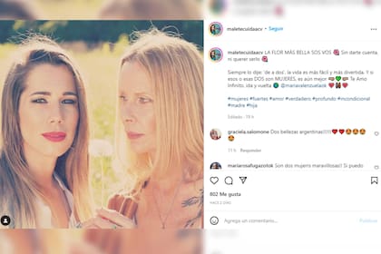 Malena le dedicó tiernas palabras a su madre (Foto Instagram @mariavalenzuelaok)