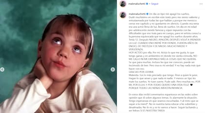 Malena Lucchetti sorprendió con una impactante revelación sobre su adolescencia (Foto: Instagram/@malenaluchetti)