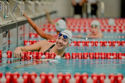 Malena Santillán es una de las promesas de la natación argentina que sonrió este domingo