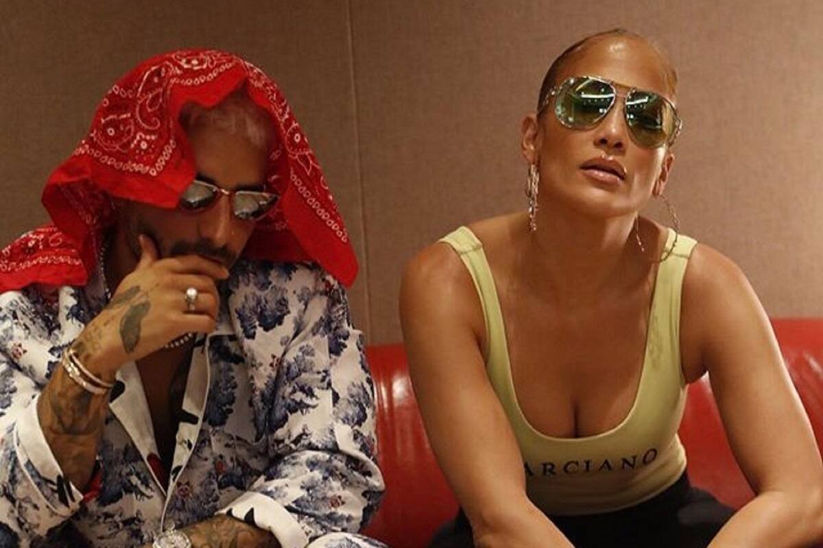Maluma y J-Lo, en una sesión de trabajo