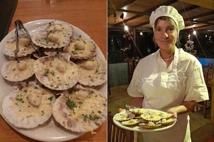 Malvina Trespailhie y su plato estrella: las vieiras gratinadas