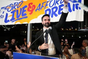 Mamdani, durante un acto de su triunfal campaña por la alcaldía de Nueva York