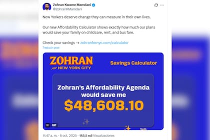 Mamdani lanzó una calculadora de ahorro para los neoyorquinos