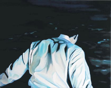 Man don’t mind about the surface (detalle), Sebastián Cabrera, (Lucía de la Puente, der.)