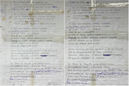 Mañana se subastará el manuscrito original de "La mano de Dios"