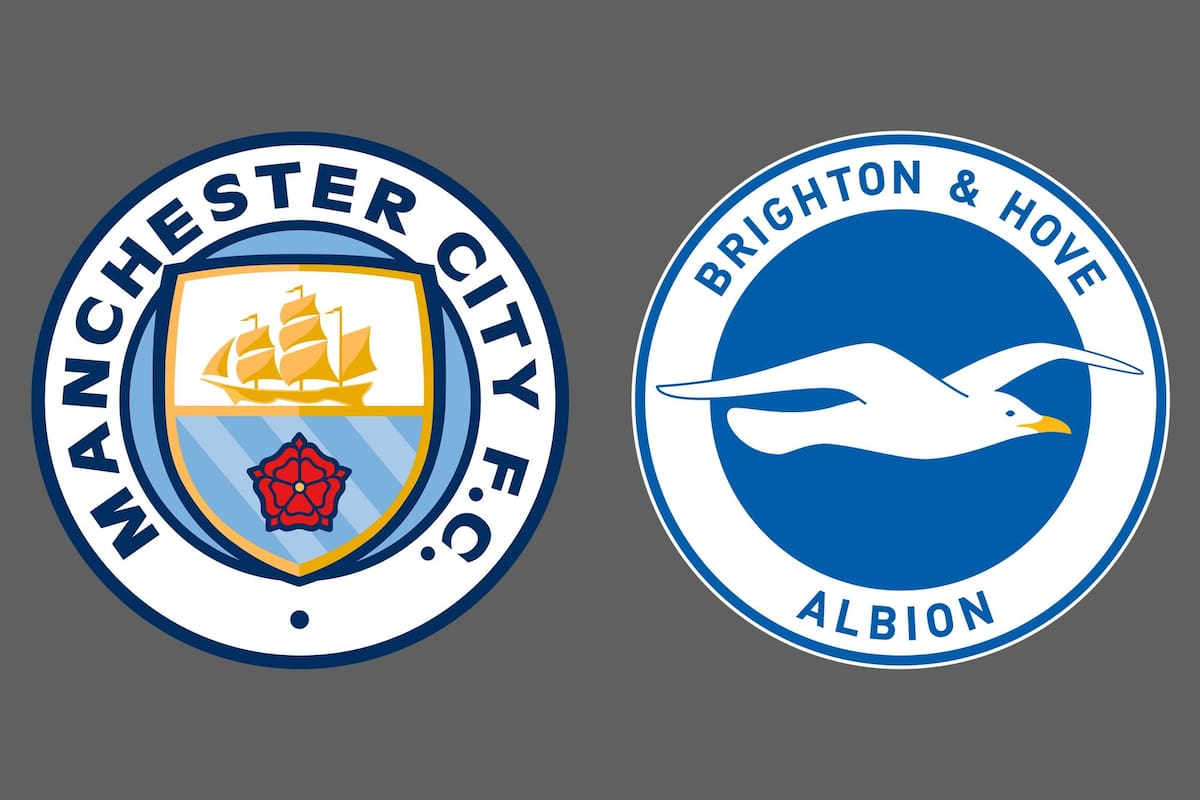 Manchester City vs. Brighton and Hove Albion, por una nueva jornada del fútbol inglés