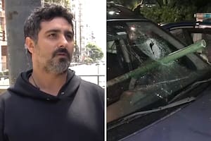 Manejaba por Palermo y le tiraron un fierro desde un puente para robarle: se salvó de milagro