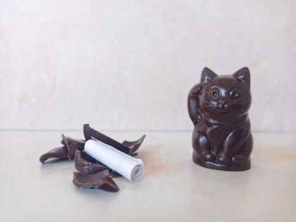 Maneki-neko de chocolate de Chokoreto Chocolates