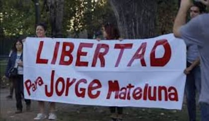 Manifestación a favor de Jorge Mateluna (Facebook)