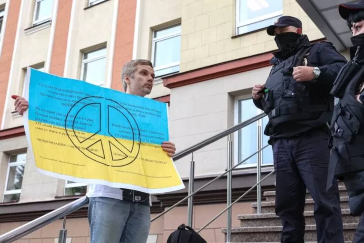 Manifestaciones contra la guerra en Ucrania