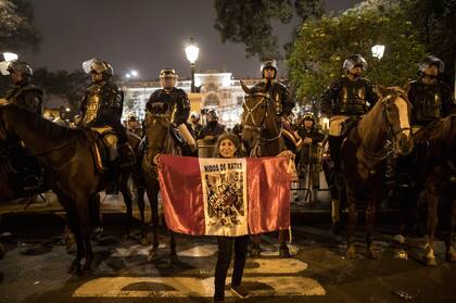Manifestaciones de ciudadanos afuera del Congreso