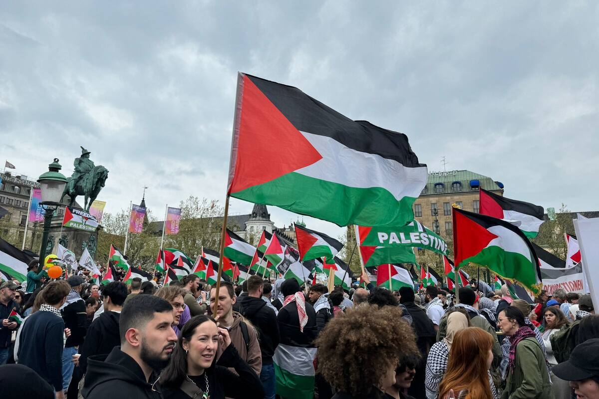 Manifestantes en Malmö, Suecia, piden el boicot a Eurovisión por la participación de Israel