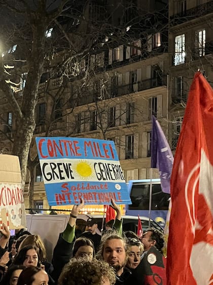 Manifestantes en París adhirieron a la movilización de la CGT
