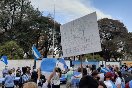En el banderazo del sábado pasado, el traslado de los tres jueces fue uno de los puntos del reclamo