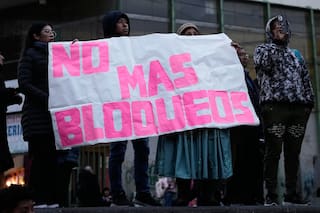 Manifestantes se concentran en La Paz para exigir el fin de los prolongados bloqueos en Bolivia
