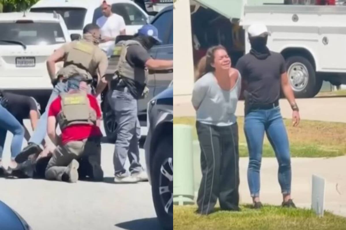 Mannely Alonso contó que sus padres fueron arrestados por el ICE en dos operativos diferentes el mismo día (Foto: Captura TV/ Telemundo)
