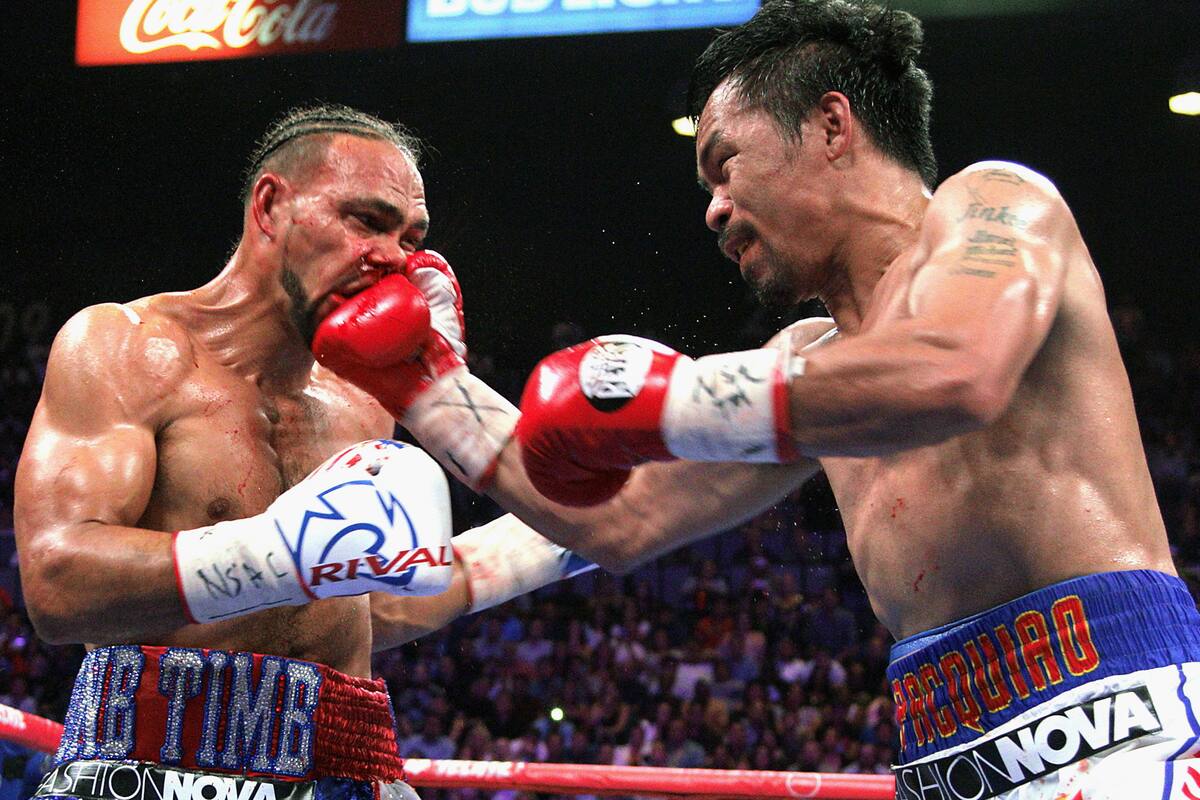 Manny Pacquiao desfigura el rostro de Ketih Thurman; el filipino, con 40 años, le dio una lección de boxeo a su rival