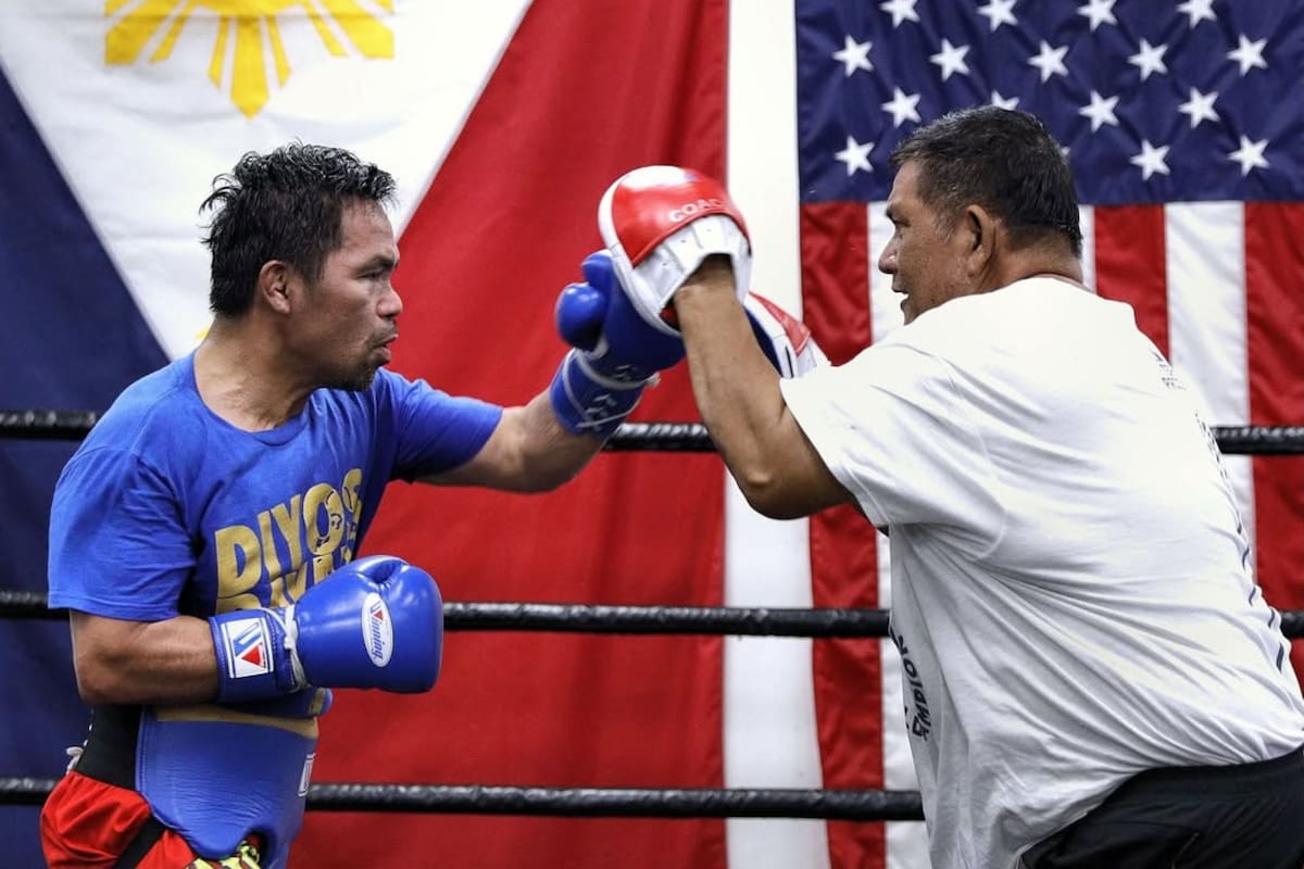 Manny Pacquiao se prepara para enfrentar a Mario Barrios en Las Vegas
