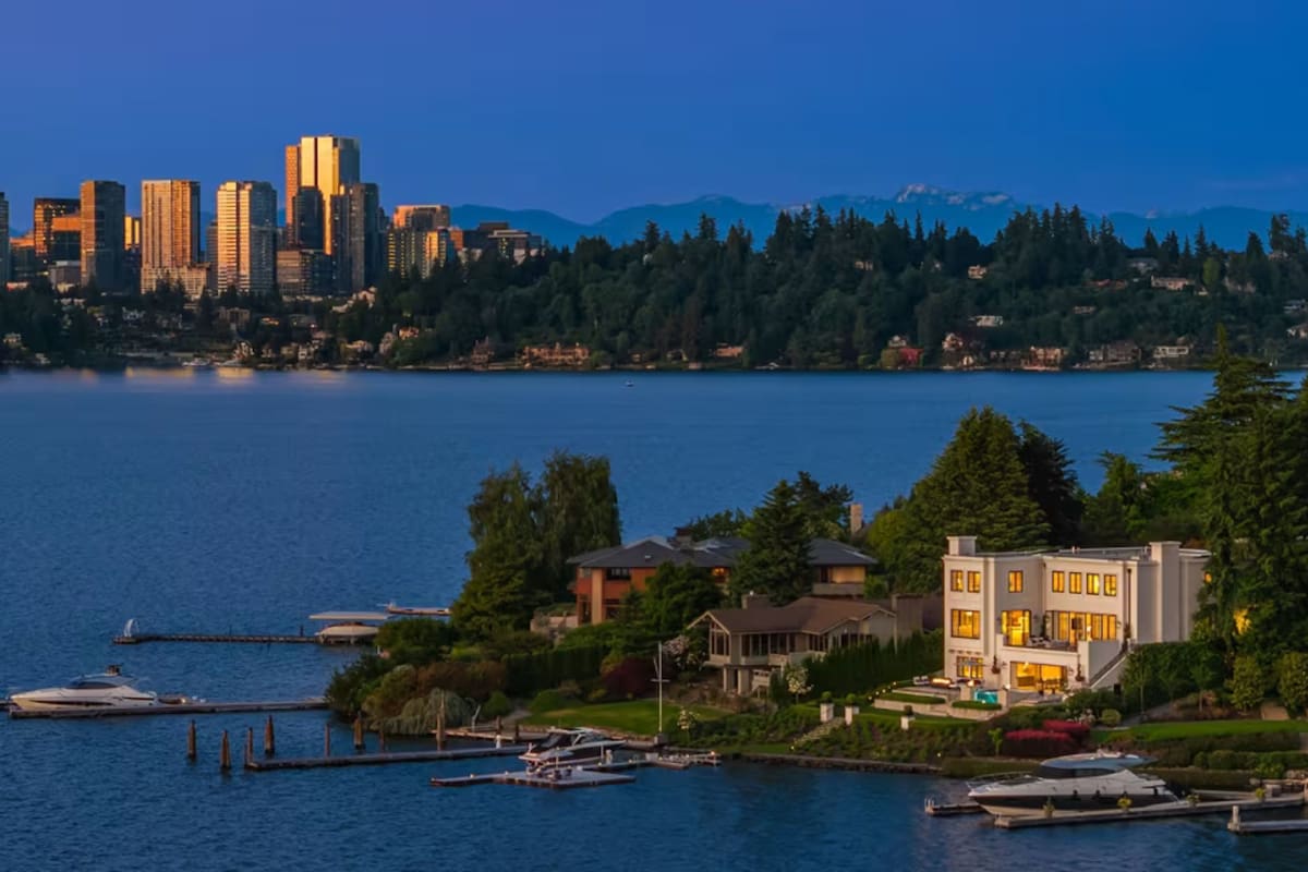 Mansión que puso a la venta un directivo de Amazon en Seattle (Masion Global/Tim Van Asselt/Clarity Northwest)