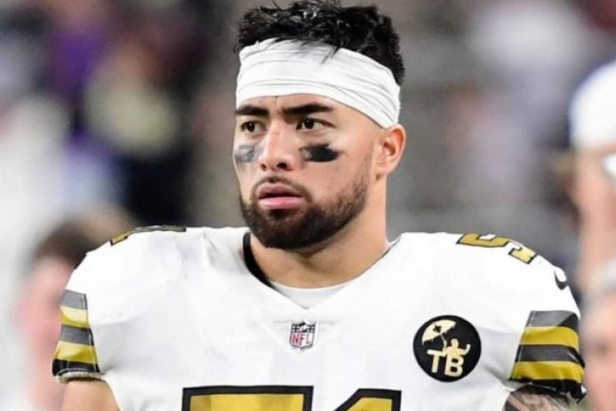 Manti Te'o en su paso por Saints: su carrera fue un éxito hasta que un engaño virtual acabó con él. Foto: Instagram @mteo50