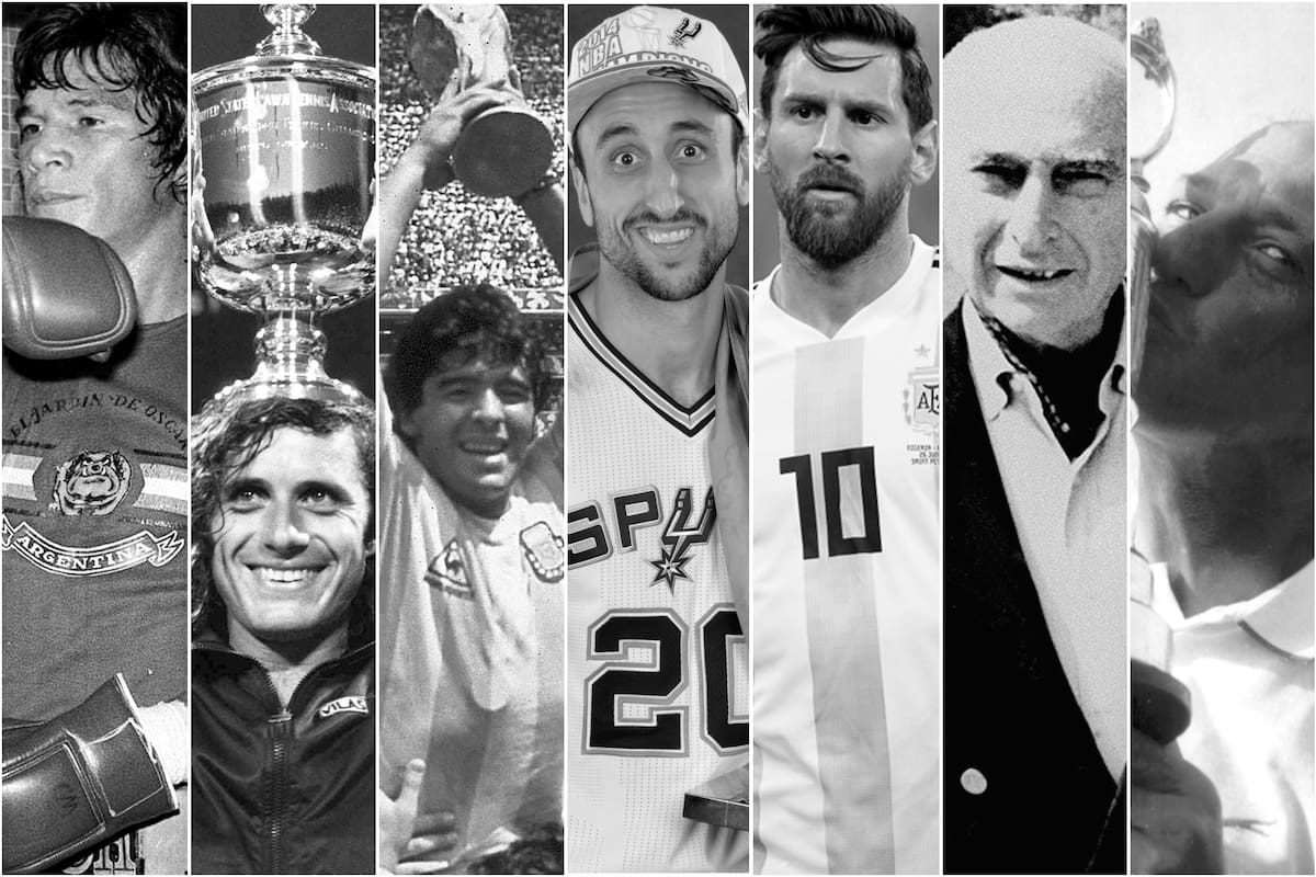 Manu Ginóbili a la altura de los grandes deportistas argentinos como Monzón, Vilas, Maradona, Messi, Fangio y De Vicenzo