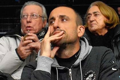 Manu Ginobili con Yuyo y Raquel