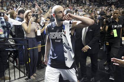 Manu Ginóbili jugó hasta los 41 años en San Antonio Spurs