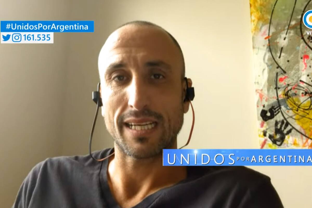 Manu Ginóbili, uno de los representantes del deporte que se hizo presente en el especial de Unidos por Argentina