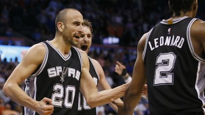 Manu y los Spurs festejaron en Oklahoma