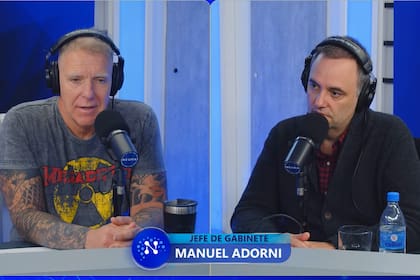 Manuel Adorni con Alejandro Fantino en Neura