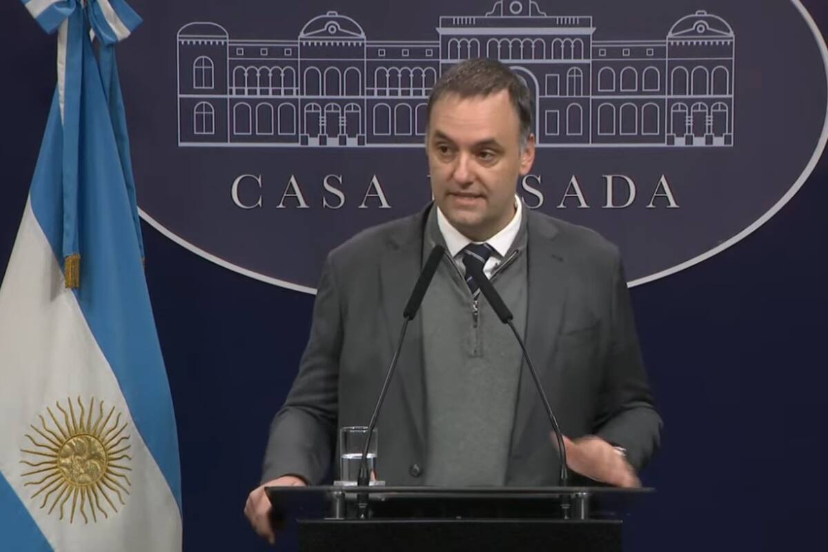 Manuel Adorni, el vocero presidencial