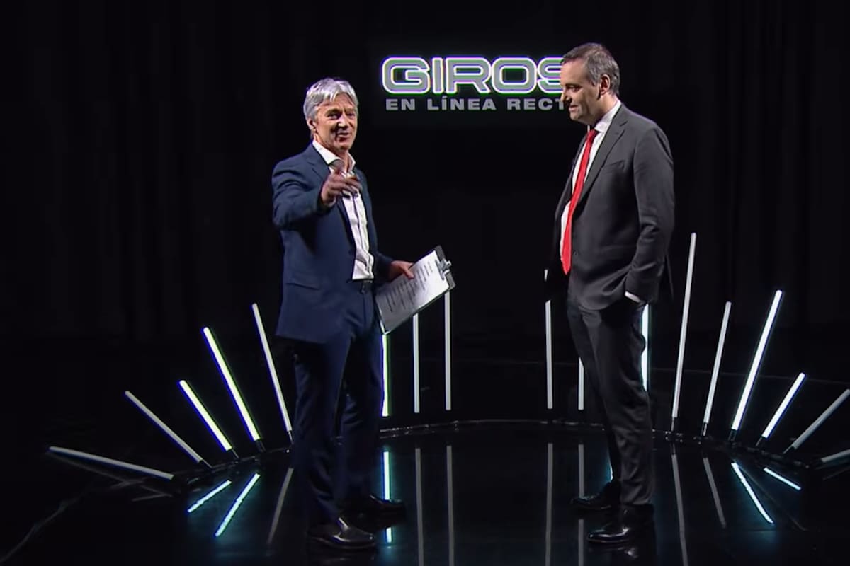 Manuel Adorni fue uno de los primeros invitados de Marcelo Grandio a su programa Giros en línea recta en la TV Pública